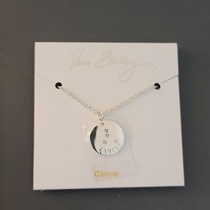 Vera Bradley cancer necklace in silver